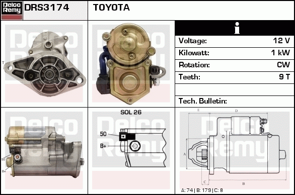 Démarreur Remanufactured REMY (Light Duty)