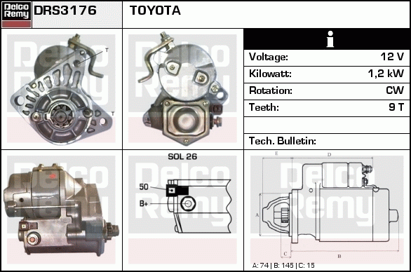 Démarreur Remanufactured REMY (Light Duty)