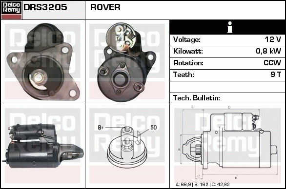 Démarreur Remanufactured REMY (Light Duty)