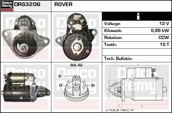 Démarreur Remanufactured REMY (Light Duty)