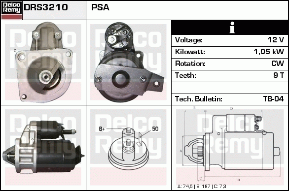 Démarreur Remanufactured REMY (Light Duty)