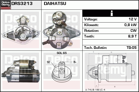 Démarreur Remanufactured REMY (Light Duty)