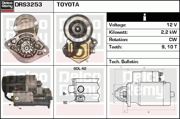 Démarreur Remanufactured REMY (Light Duty)