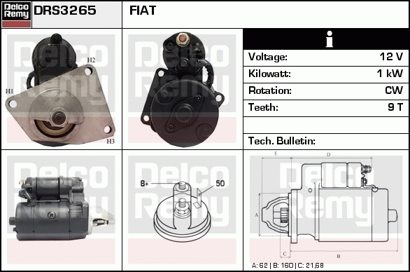 Démarreur Remanufactured REMY (Light Duty)