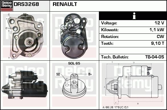 Démarreur Brand New REMY (Light Duty)