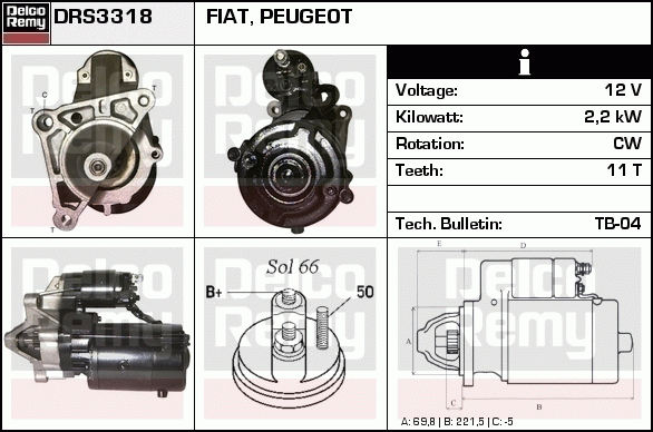 Démarreur Remanufactured REMY (Light Duty)