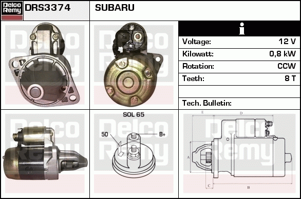Démarreur Remanufactured REMY (Light Duty)