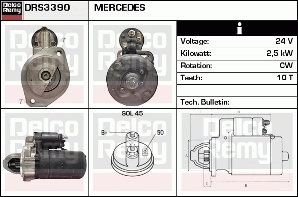 Démarreur Remanufactured REMY (Light Duty)