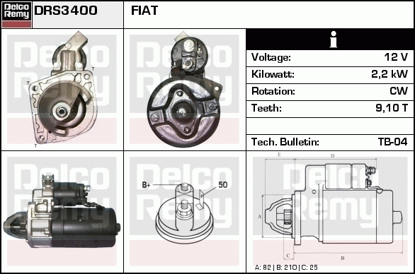 Démarreur Remanufactured REMY (Light Duty)