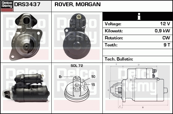 Démarreur Remanufactured REMY (Light Duty)