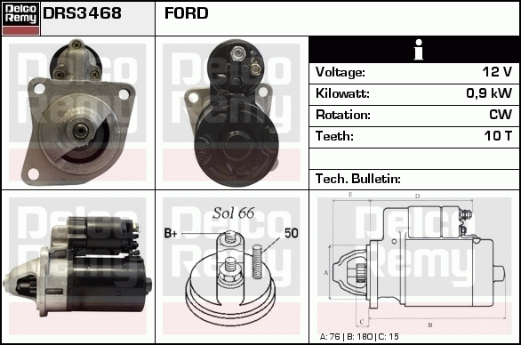 Démarreur Remanufactured REMY (Light Duty)