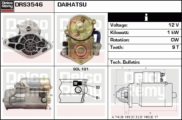 Démarreur Remanufactured REMY (Light Duty)