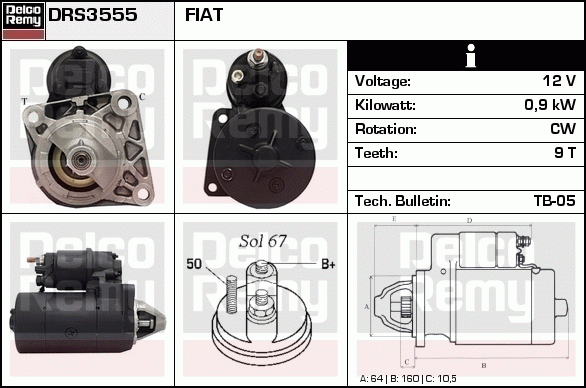 Démarreur Remanufactured REMY (Light Duty)