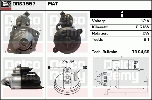 Démarreur Remanufactured REMY (Light Duty)