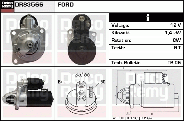 Démarreur Remanufactured REMY (Light Duty)