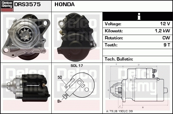 Démarreur Remanufactured REMY (Light Duty)
