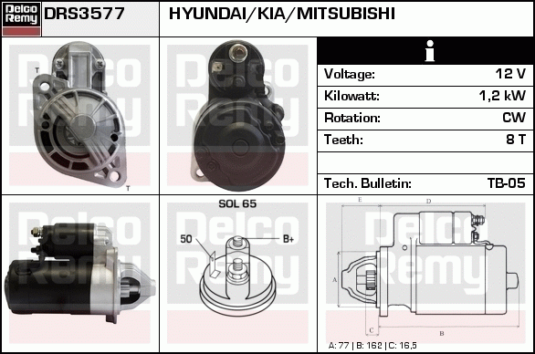 Démarreur Remanufactured REMY (Light Duty)