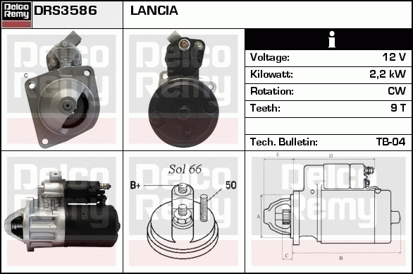 Démarreur Remanufactured REMY (Light Duty)