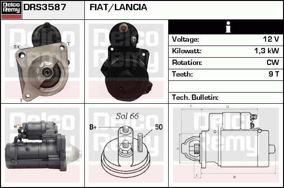 Démarreur Remanufactured REMY (Light Duty)