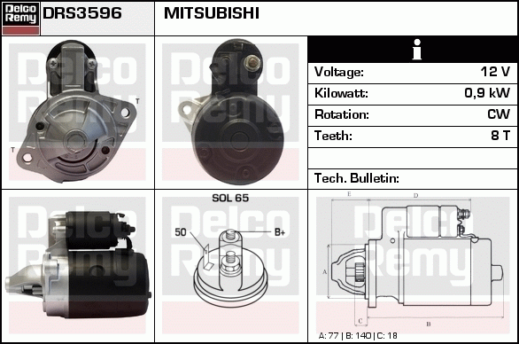Démarreur Remanufactured REMY (Light Duty)