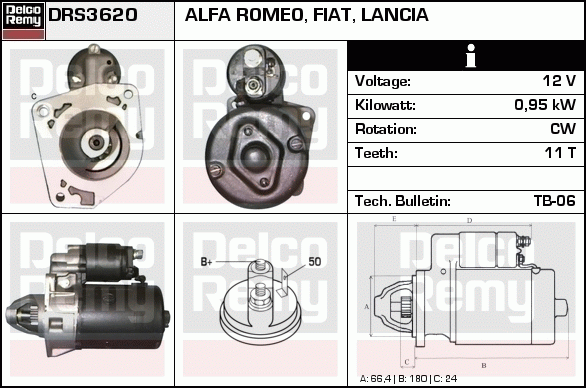 Démarreur Remanufactured REMY (Light Duty)