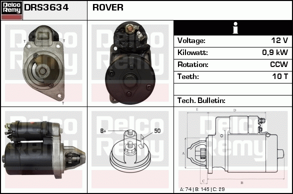 Démarreur Remanufactured REMY (Light Duty)