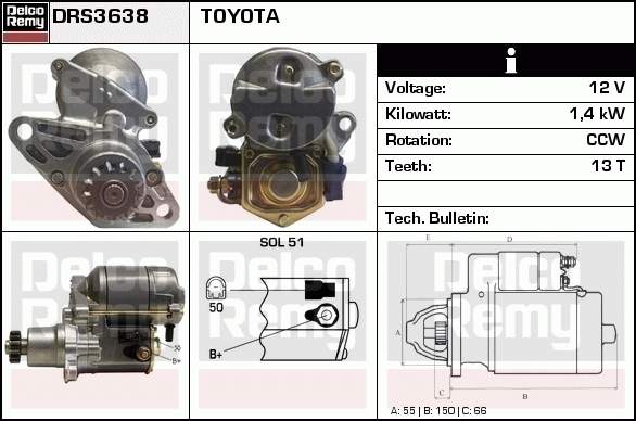 Démarreur Remanufactured REMY (Light Duty)