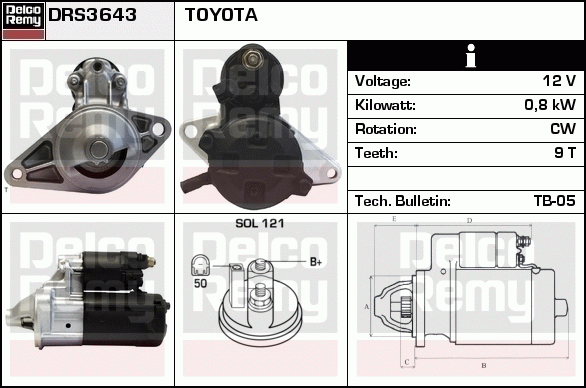 Démarreur Remanufactured REMY (Light Duty)