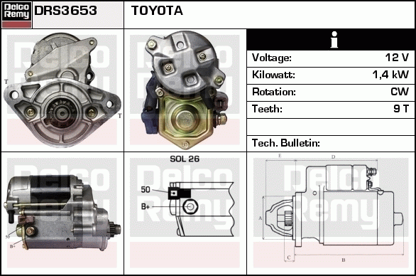 Démarreur Remanufactured REMY (Light Duty)