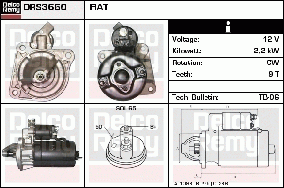 Démarreur Remanufactured REMY (Light Duty)