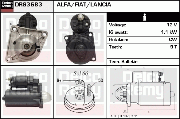 Démarreur Remanufactured REMY (Light Duty)