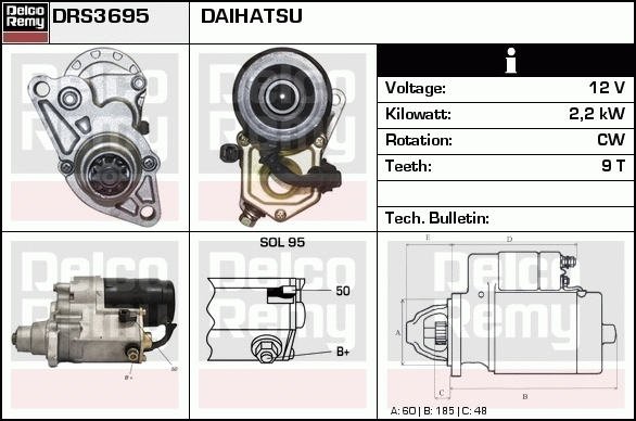 Démarreur Remanufactured REMY (Light Duty)