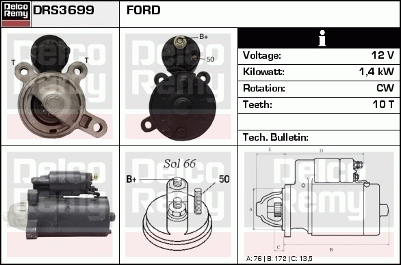 Démarreur Remanufactured REMY (Light Duty)