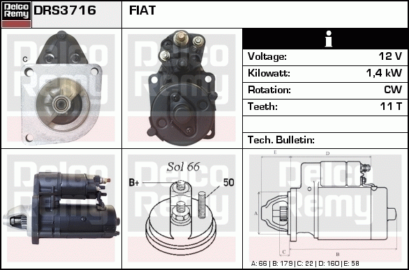 Démarreur Remanufactured REMY (Light Duty)