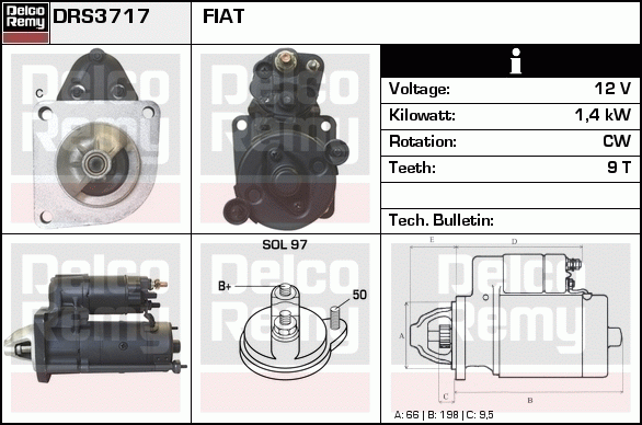 Démarreur Remanufactured REMY (Light Duty)