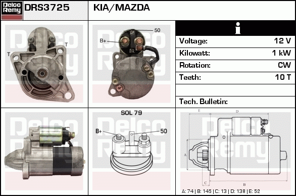 Démarreur Remanufactured REMY (Light Duty)