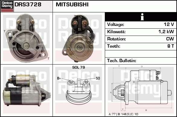 Démarreur Remanufactured REMY (Light Duty)