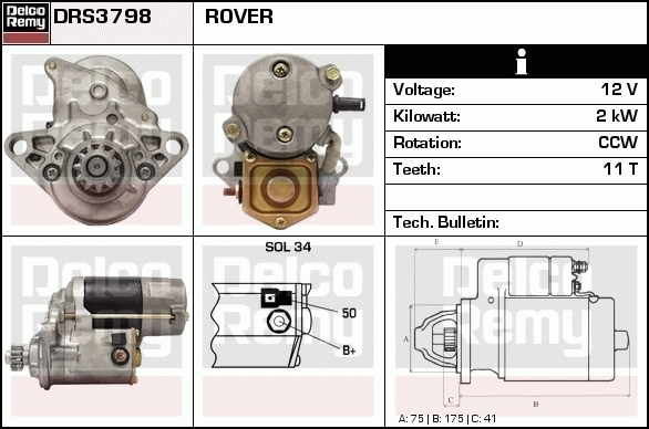 Démarreur Remanufactured REMY (Light Duty)