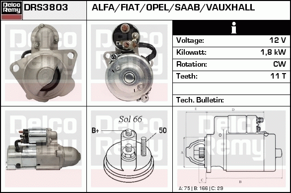 Démarreur Remanufactured REMY (Light Duty)