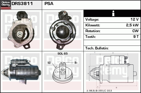 Démarreur Remanufactured REMY (Light Duty)