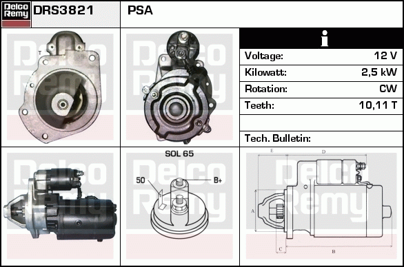 Démarreur Remanufactured REMY (Light Duty)