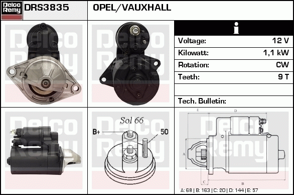 Démarreur Remanufactured REMY (Light Duty)