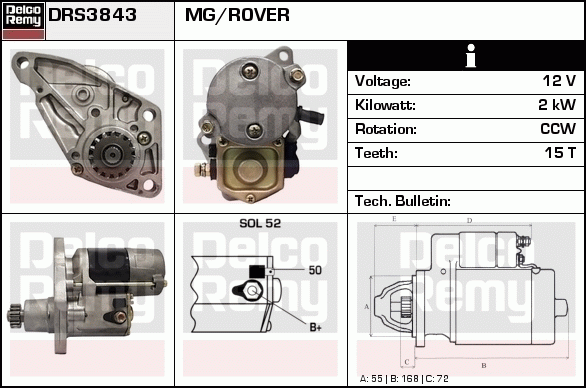 Démarreur Remanufactured REMY (Light Duty)