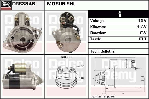 Démarreur Remanufactured REMY (Light Duty)
