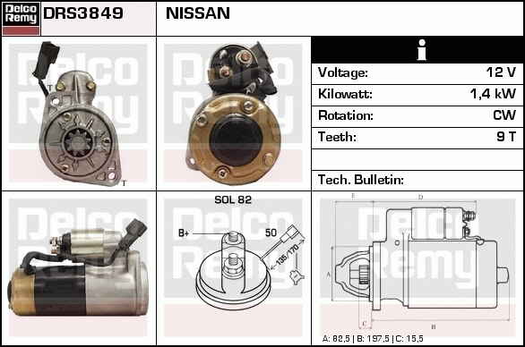 Démarreur Remanufactured REMY (Light Duty)
