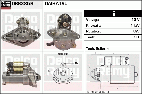 Démarreur Remanufactured REMY (Light Duty)