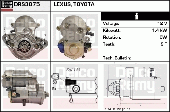 Démarreur Remanufactured REMY (Light Duty)