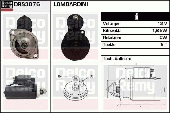 Démarreur Remanufactured REMY (Light Duty)