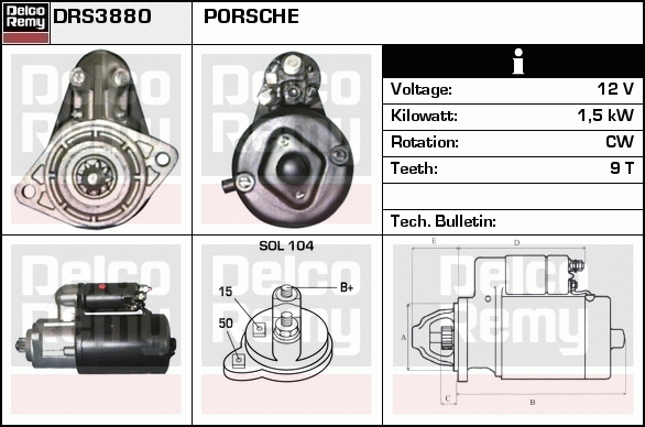 Démarreur Remanufactured REMY (Light Duty)