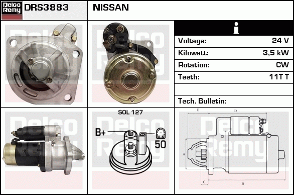 Démarreur Remanufactured REMY (Light Duty)